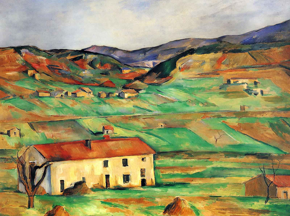 Gardanne Art Print 1890 Painting by Paul Cezanne (6 Sizes) - Acid Free