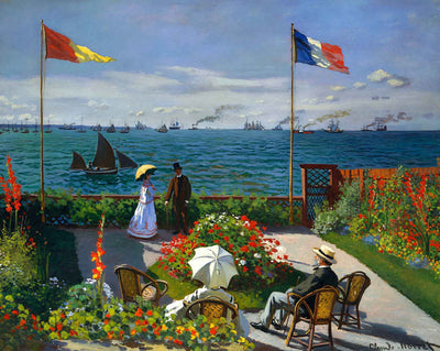 Garden at Sainte-Adresse art print by Claude Monet (1867)