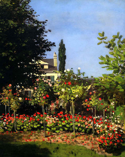 Garden in Bloom at Sainte-Addresse art print by Claude Monet (1866)