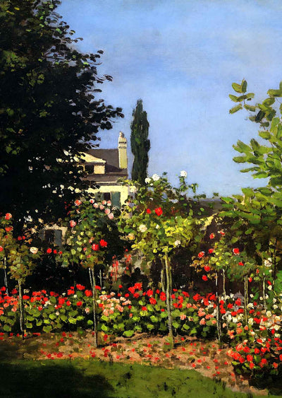 Garden in Bloom at Sainte-Addresse 1866 by Claude Monet Fine Art Print (6 Sizes)