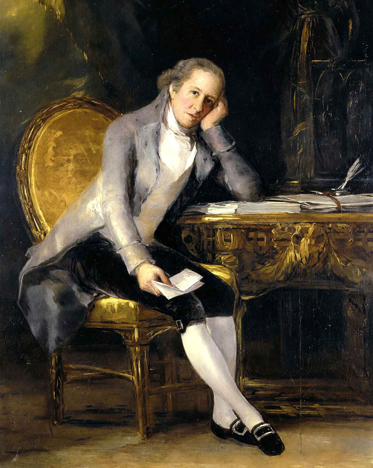 Gaspar Melchor De Jovellanos painting by Francisco Goya (1798)