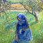 Gathering Herbs art print by Camille Pissarro (1882)