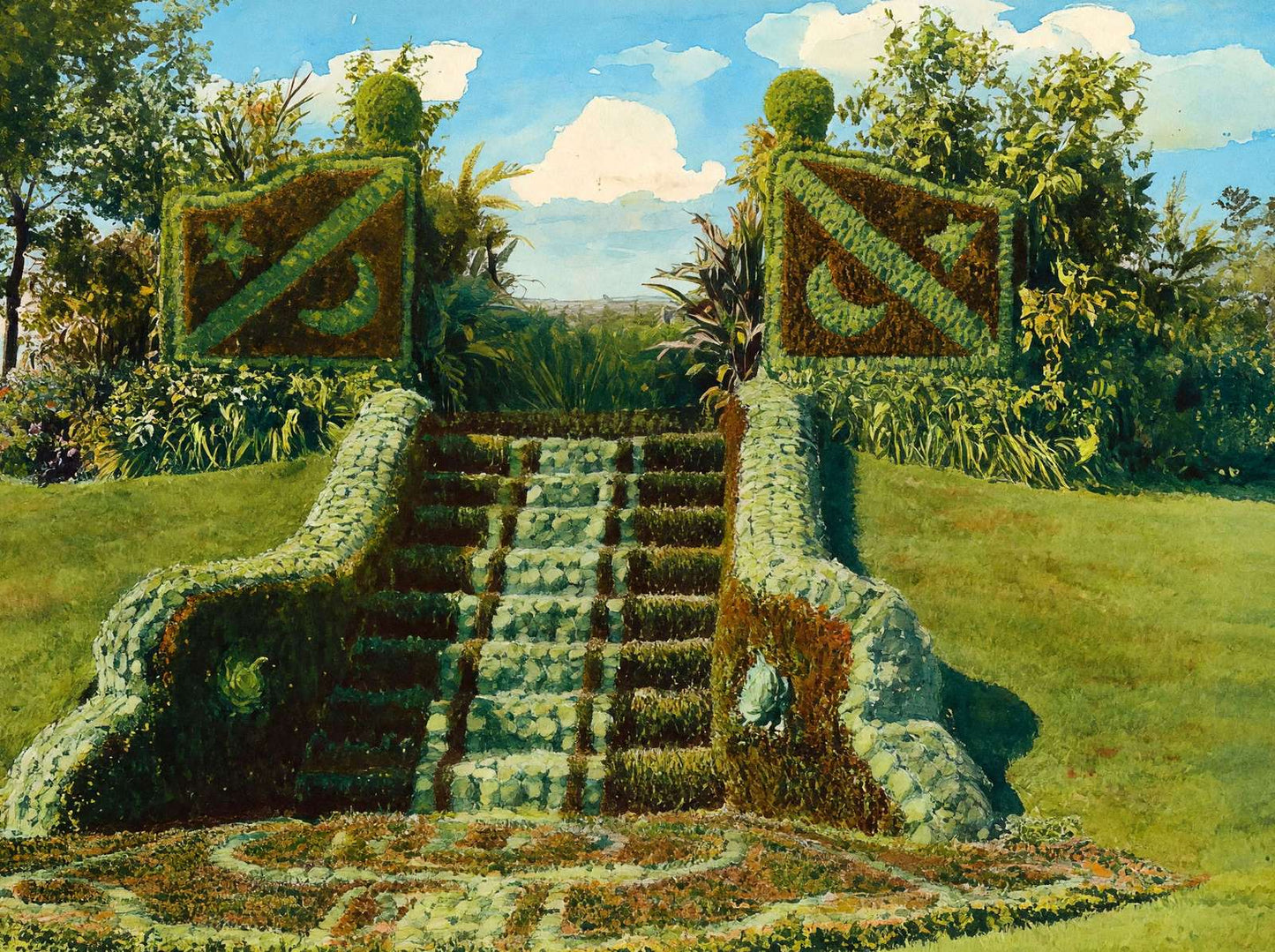 The Gates Ajar Como Park St Paul in 1906 Art Print (7 Sizes) - Premium Print