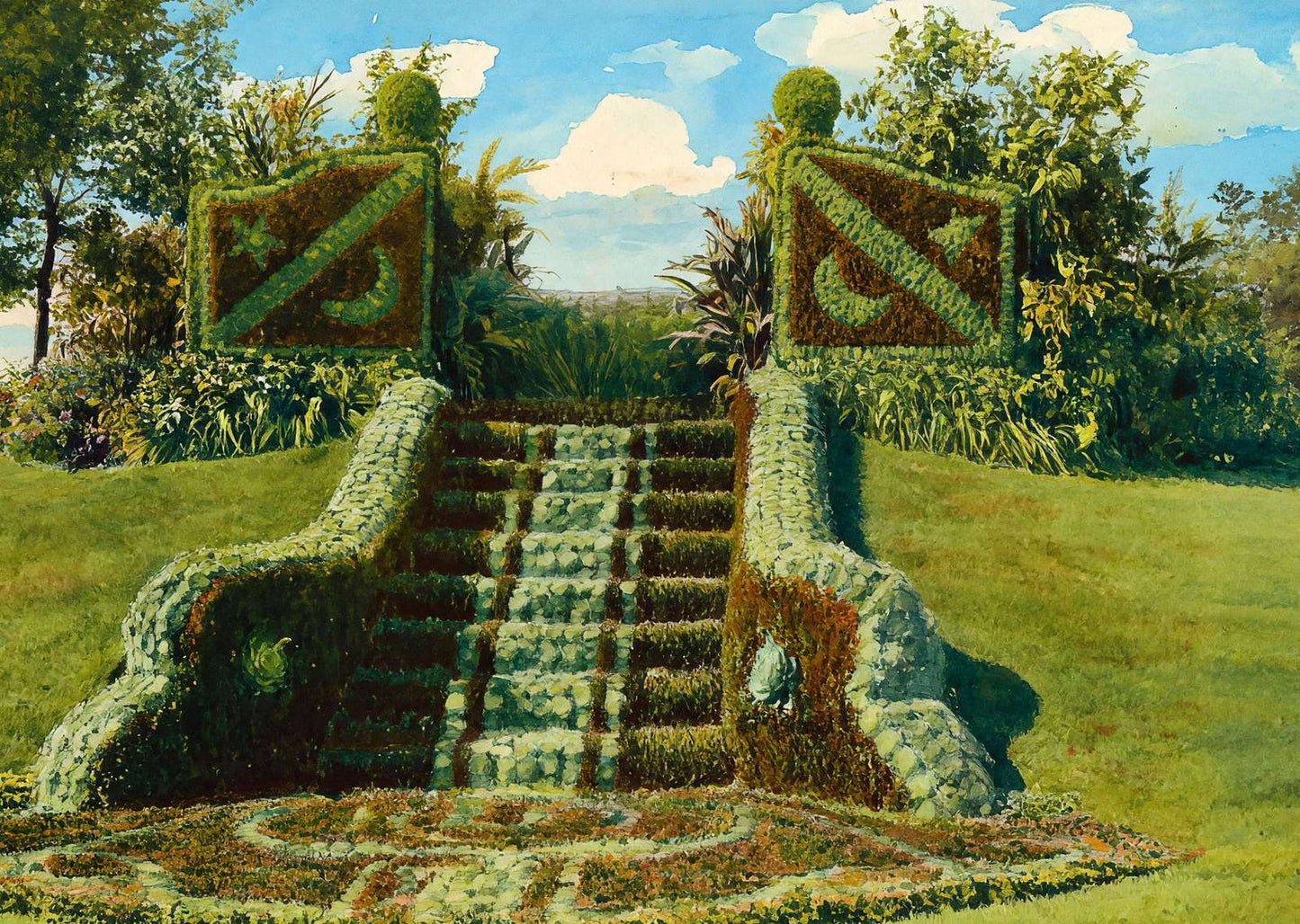 The Gates Ajar Como Park St Paul in 1906 Art Print (7 Sizes) - Premium Print