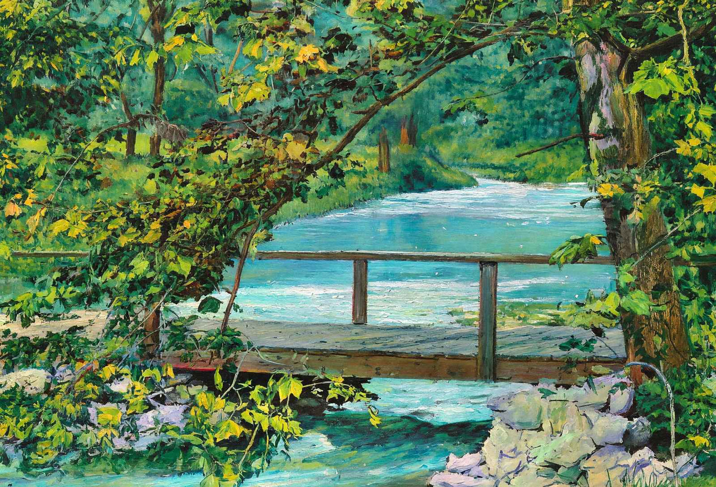 The Gentle Brook Cherokee Park Louisville in 1907 Art Print (7 Sizes)