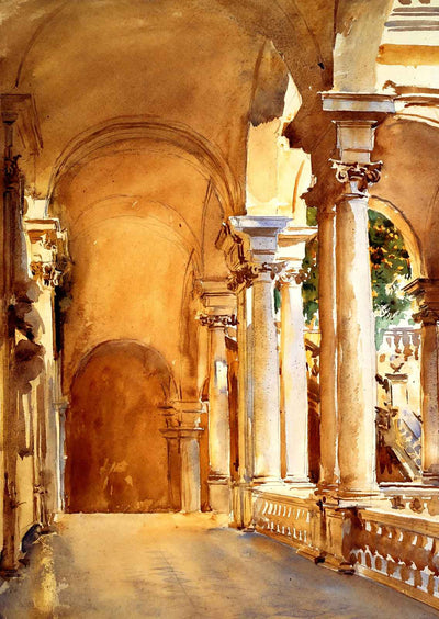 Genoa, the University 1911 Painting by John Singer Sargent Art Print (6 Sizes)