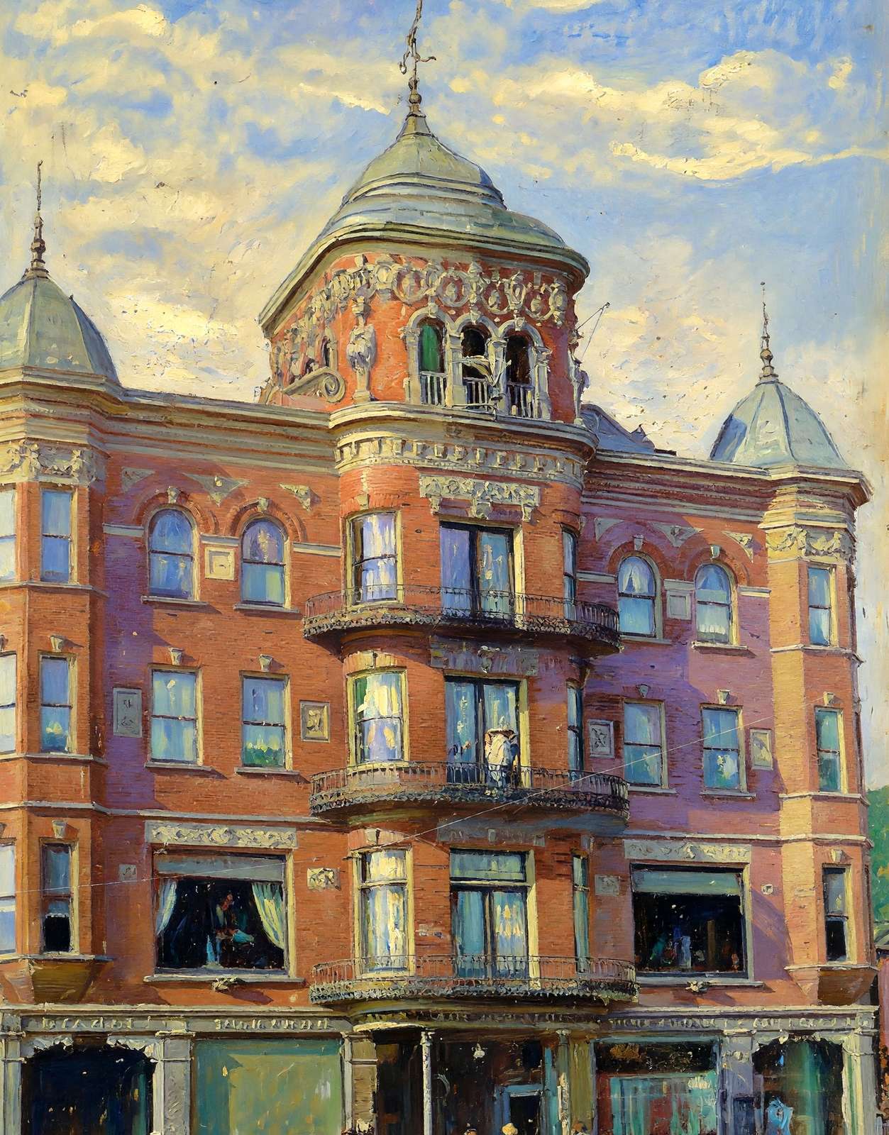 The Gerald Fairfield Maine in 1907 Art Print (7 Sizes) - Retouched