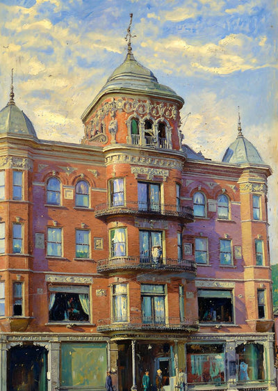 The Gerald Fairfield Maine in 1907 Art Print (7 Sizes) - Retouched