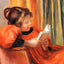 Girl Reading Fine Art Print 1890 Painting by Pierre-Auguste Renoir (6 Sizes)