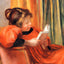 Girl Reading painting by Pierre-Auguste Renoir (1890)