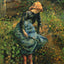 Girl with a Stick Art Print 1881 Painting by Camille Pissarro (6 Sizes)