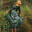 Girl with a Stick Art Print 1881 Painting by Camille Pissarro (6 Sizes)