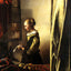 Girl Reading a Letter at an Open Window 1657 by Vermeer Art Print (6 Sizes)