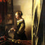 Girl Reading a Letter at an Open Window art print by Johannes Vermeer (1657)