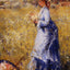 Girl Gathering Flowers Fine Art Print 1872 by Pierre-Auguste Renoir (6 Sizes)