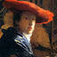 Girl with the Red Hat Art Print 1667 Painting by Johannes Vermeer (6 Sizes)
