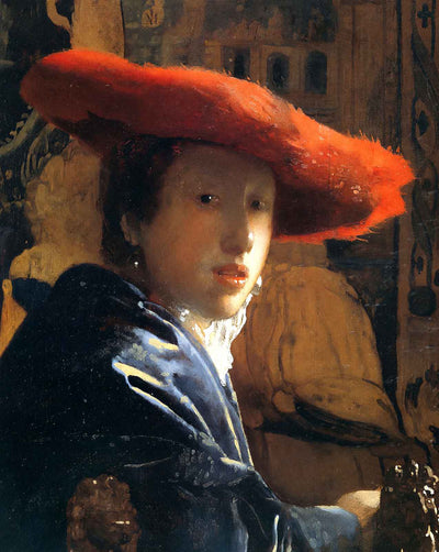 Girl with the Red Hat art print by Johannes Vermeer (1667)
