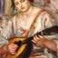 Girl with a Mandolin 1918 Painting by Pierre-Auguste Renoir Art Print (6 Sizes)