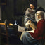 Girl Interrupted at Her Music 1661 by Johannes Vermeer Fine Art Print (6 Sizes)
