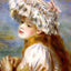 Girl in a Lace Hat Art Print 1891 Painting by Pierre-Auguste Renoir (6 Sizes)