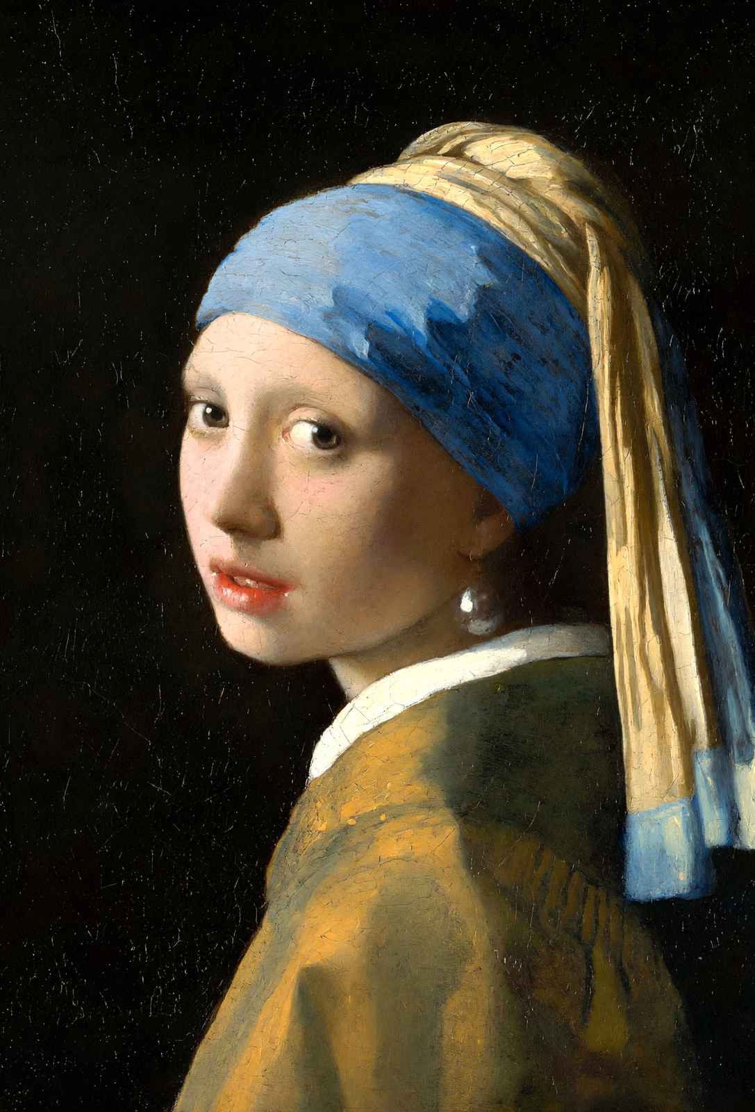 Girl with a Pearl Earring Painting by Johannes Vermeer Art Print (6 Sizes)