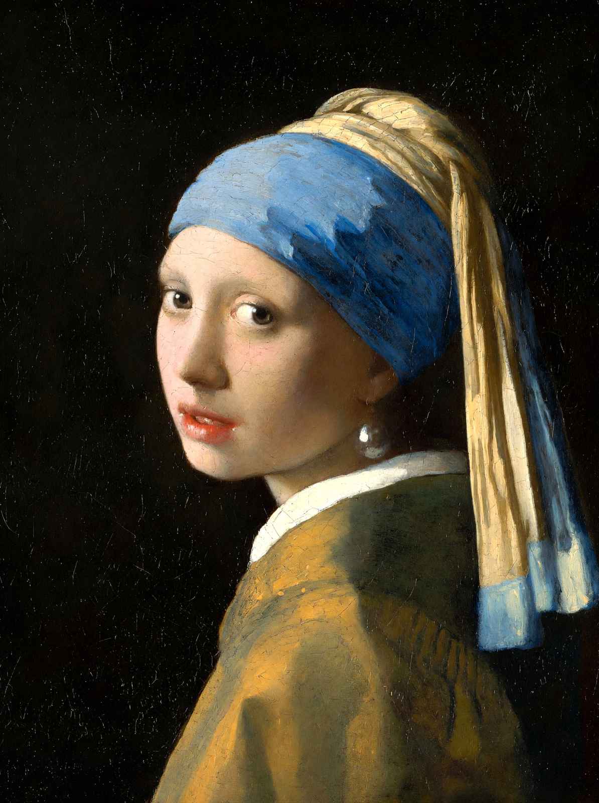 Girl with a Pearl Earring Painting by Johannes Vermeer Art Print (6 Sizes)