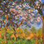 Giverny in Springtime Art Print 1899 Painting by Claude Monet (6 Sizes)