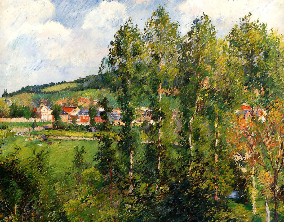 Gizors, New Section Art Print 1885 Painting by Camille Pissarro (6 Sizes)