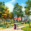 Glen Iris Park Birmingham Alabama in 1906 Vintage Print (7 Sizes) - Retouched