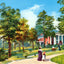Glen Iris Park Birmingham Alabama in 1906 Vintage Print (7 Sizes) - Retouched