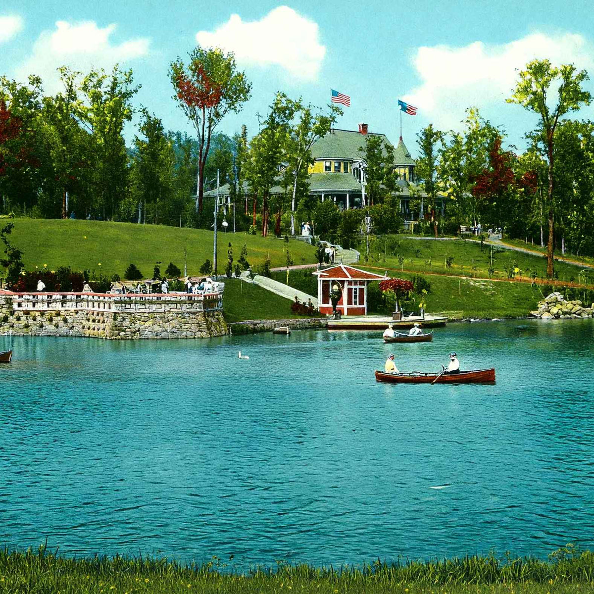 Glen Oak Park Peoria Illinois in 1905 Vintage Print (7 Sizes) - Archival Paper