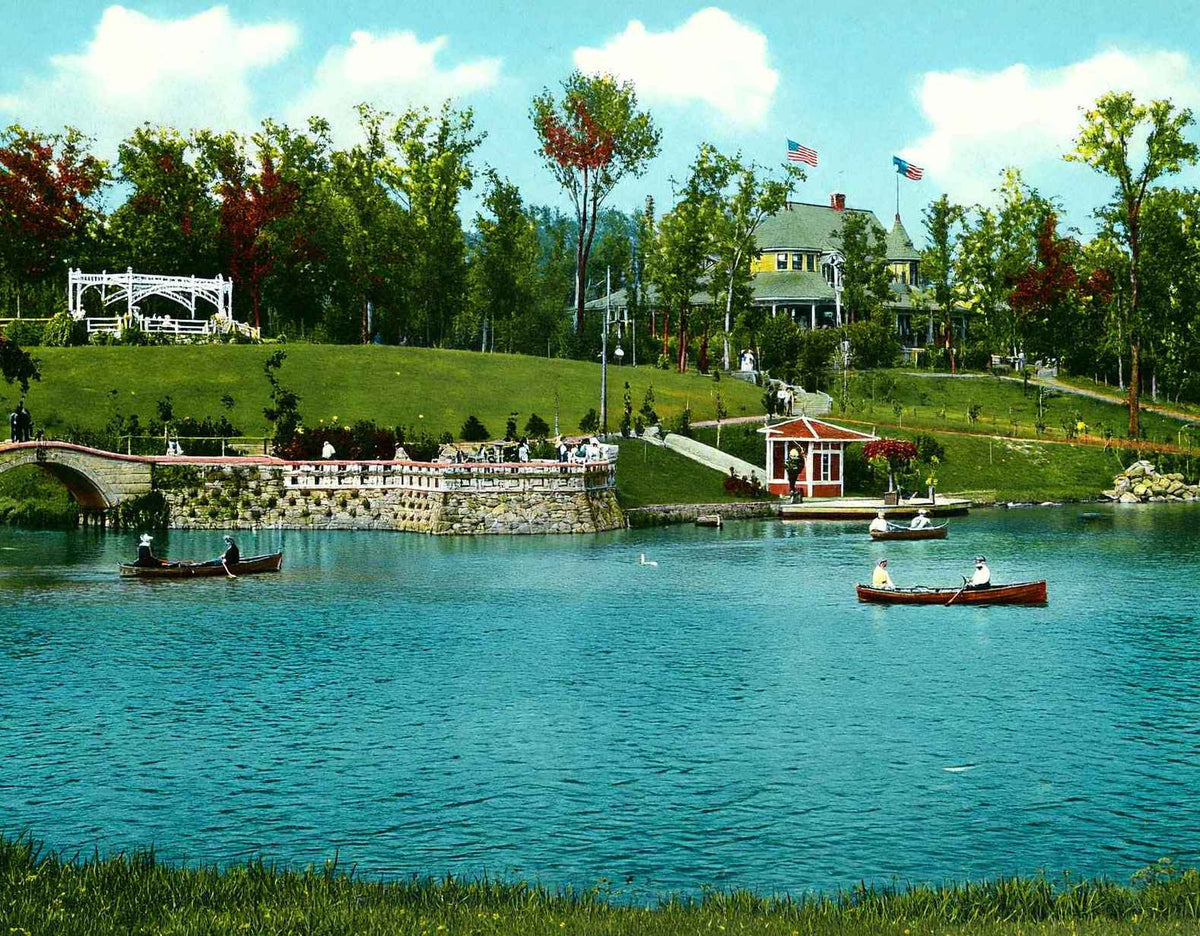 Glen Oak Park Peoria Illinois in 1905 Vintage Print (7 Sizes) - Archival Paper