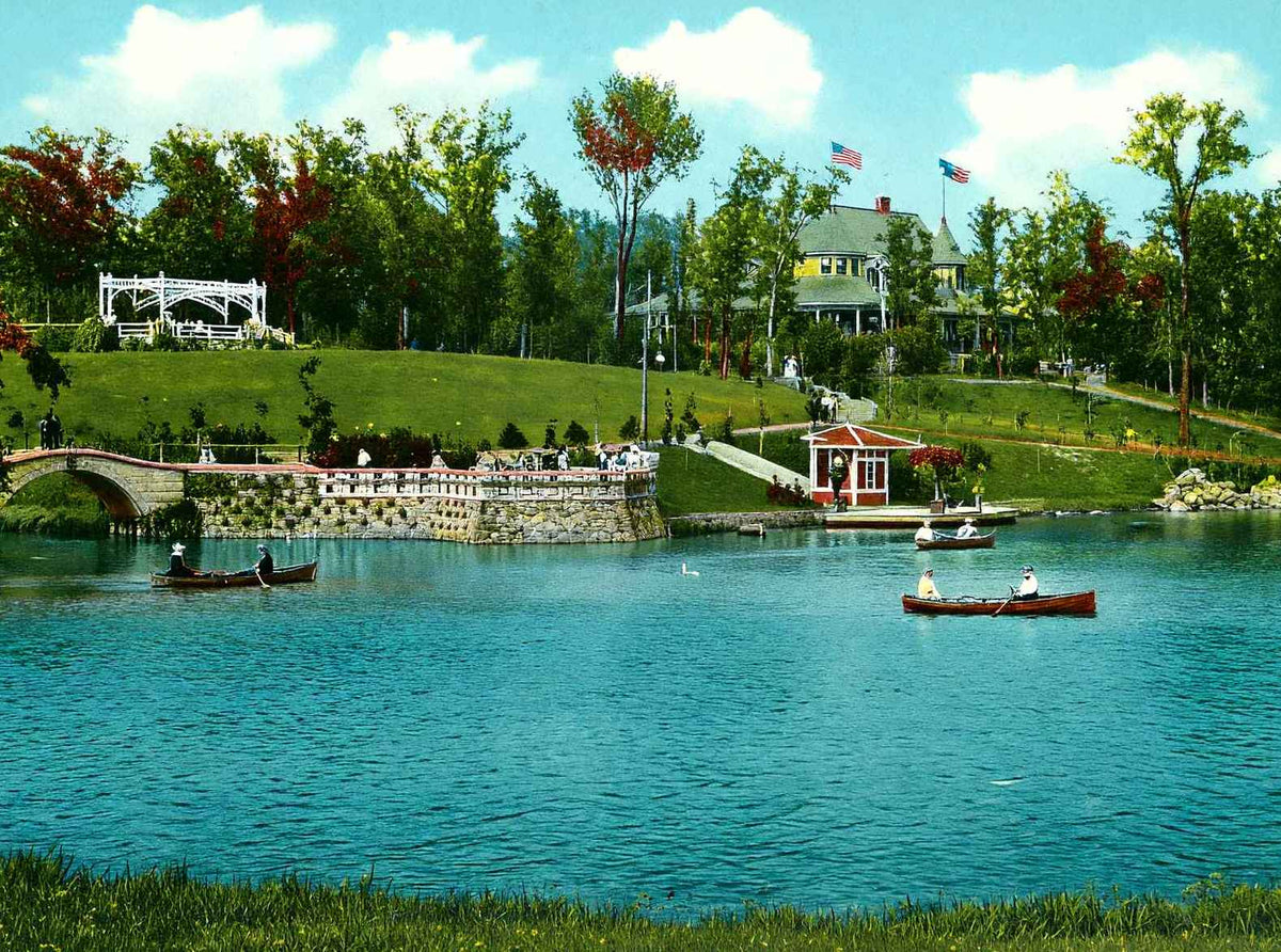 Glen Oak Park Peoria Illinois in 1905 Vintage Print (7 Sizes) - Archival Paper