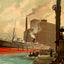 Chicago River Vintage Print (7 Sizes) - Premium Quality