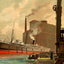 Chicago River Vintage Print (7 Sizes) - Premium Quality