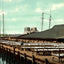 Fish Wharf, Gloucester, Massachusetts in 1907 Vintage Print (7 Sizes) - Enhanced