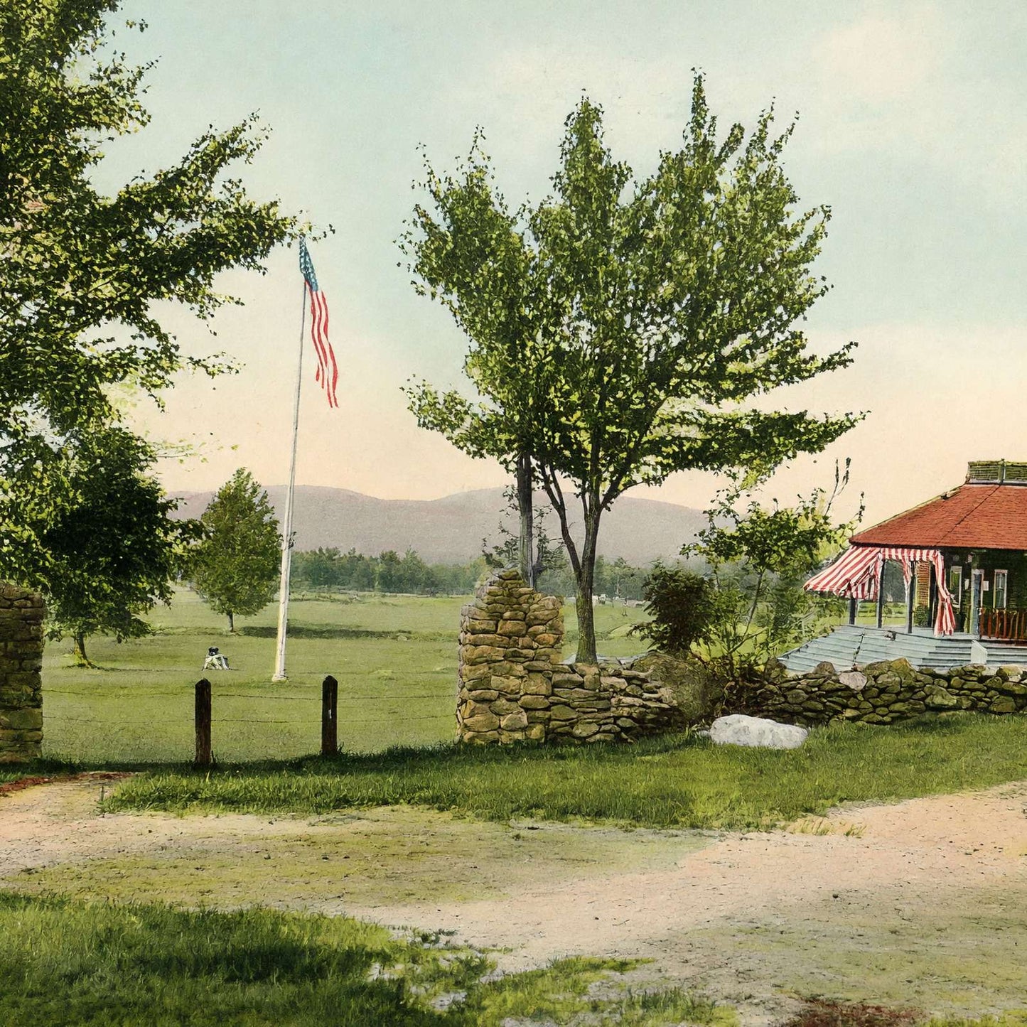 Golf Club Bethlehem NH in 1911 Vintage Print (7 Sizes) - Reproduction