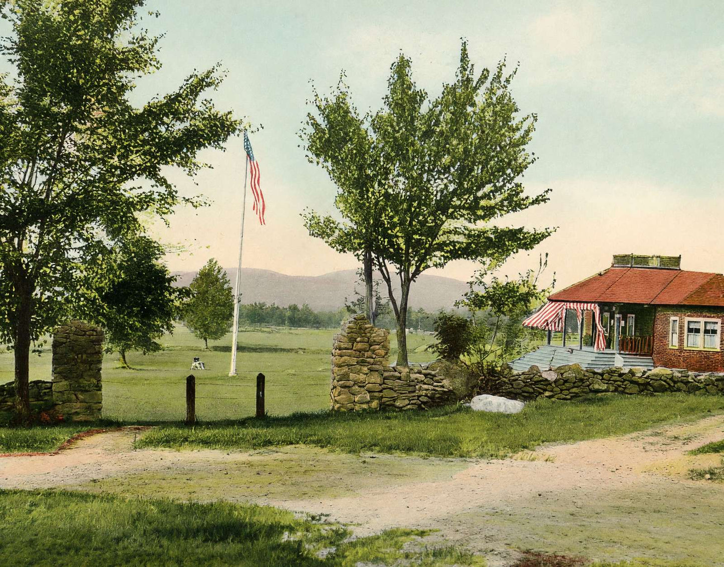 Golf Club Bethlehem NH in 1911 Vintage Print (7 Sizes) - Reproduction