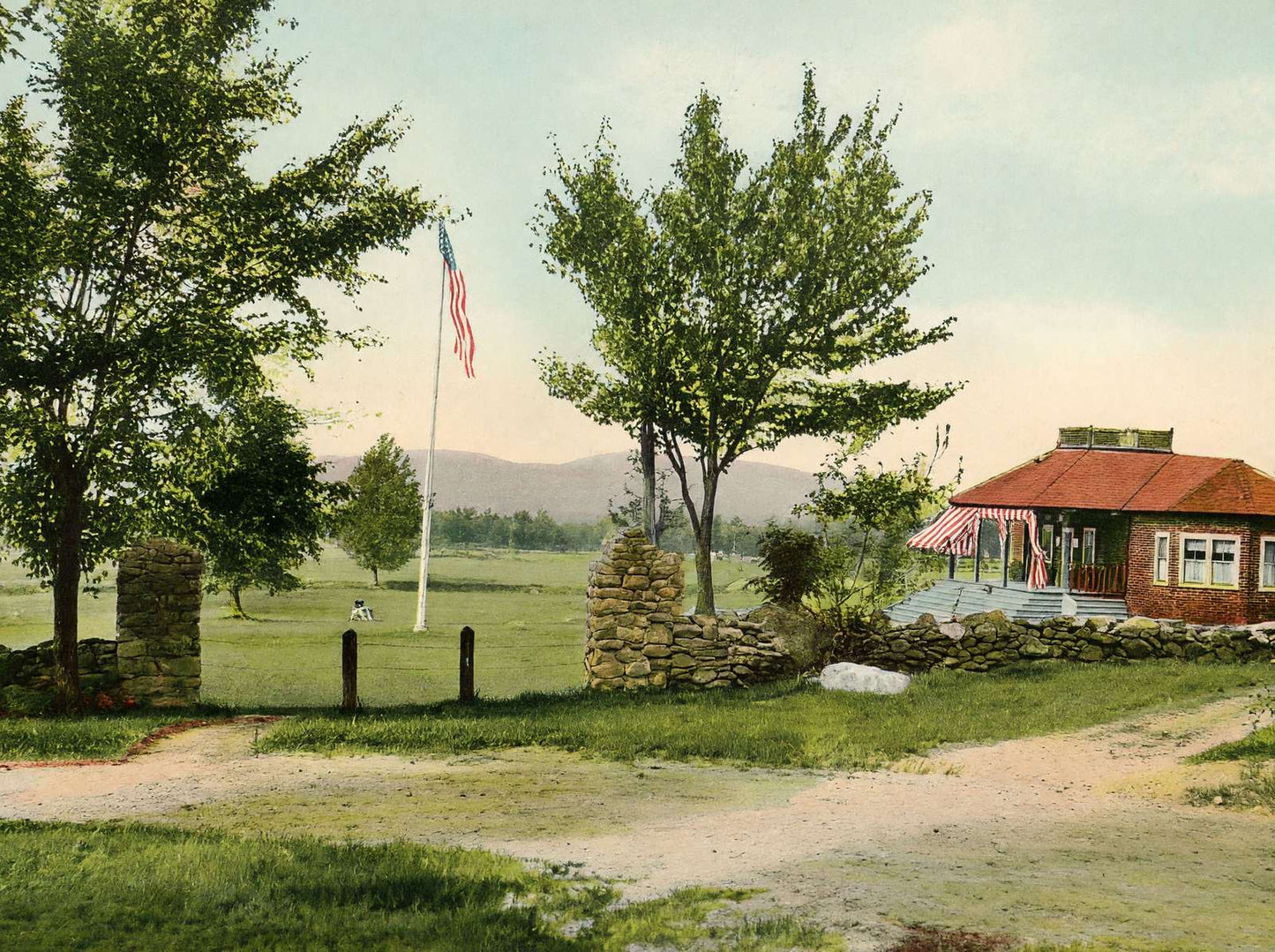 Golf Club Bethlehem NH in 1911 Vintage Print (7 Sizes) - Reproduction