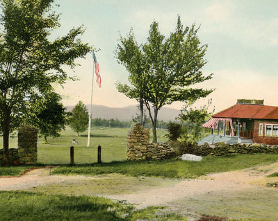 Golf Club in Bethlehem in 1911 vintage print