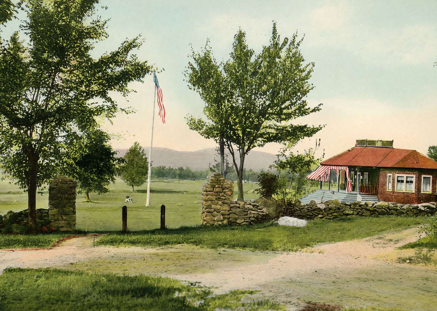Golf Club Bethlehem NH in 1911 Vintage Print (7 Sizes) - Reproduction