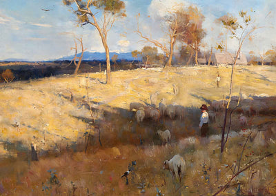 Golden Summer, Eaglemont Painting by Arthur Streeton Fine Art Print (6 Sizes)