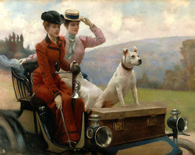 Goldsmith Ladies in Bois de Boulogne art print by Julius LeBlanc Stewart