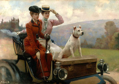 Goldsmith Ladies in Bois de Boulogne by Stewart Art Print (6 Sizes)