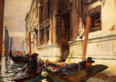 Gondolier's Siesta Fine Art Print 1905 Painting by John Singer Sargent (6 Sizes)