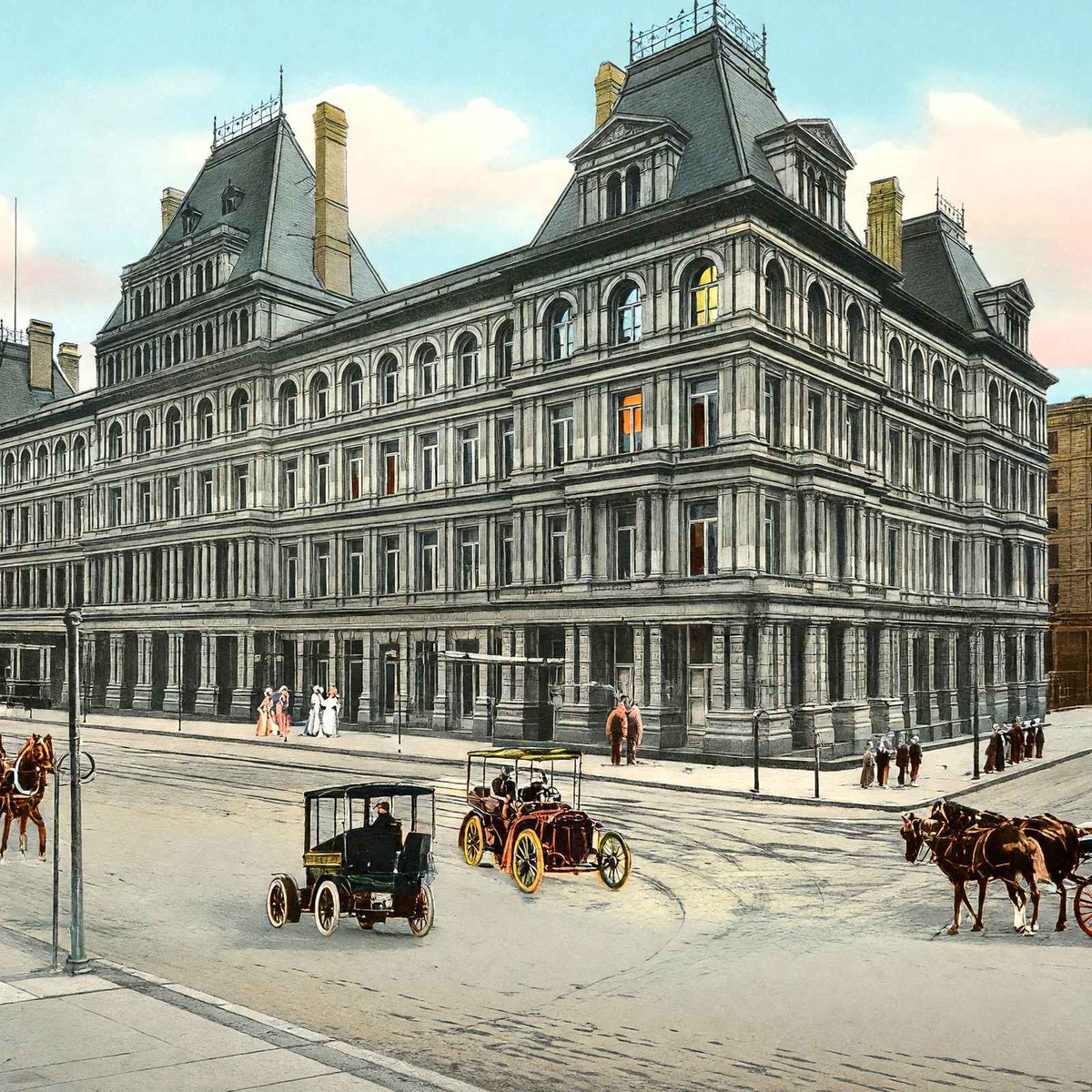 Government Building Cincinnati in 1906 Vintage Print (7 Sizes) - High Quality