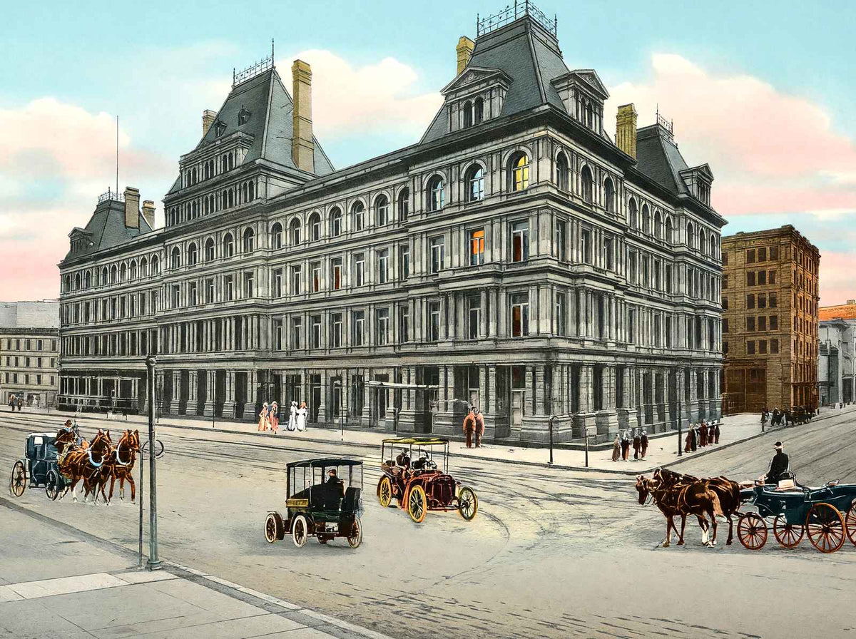 Government Building Cincinnati in 1906 Vintage Print (7 Sizes) - High Quality