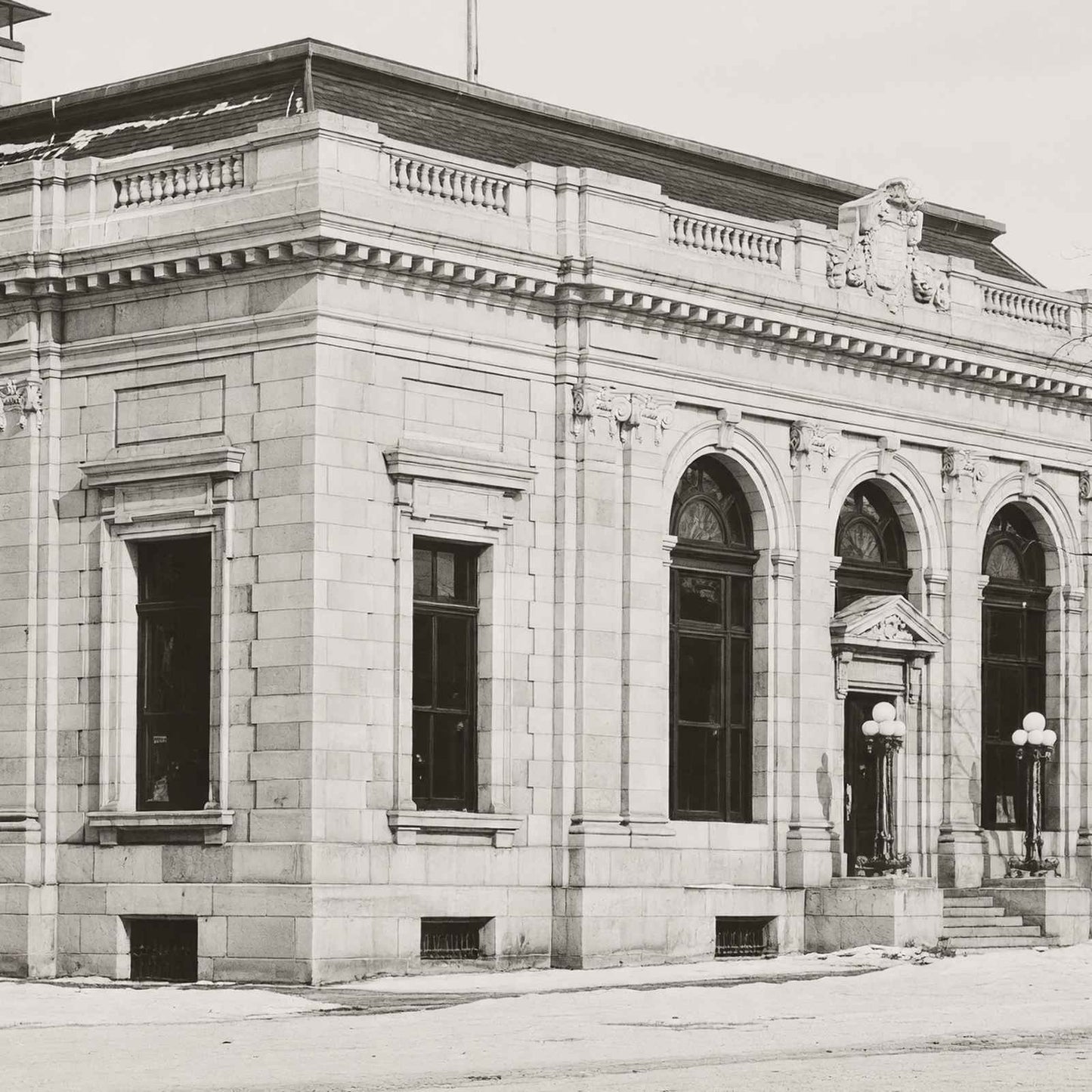 Government Post Office Boone Iowa in 1905 Restored Photo Print (7 Sizes)