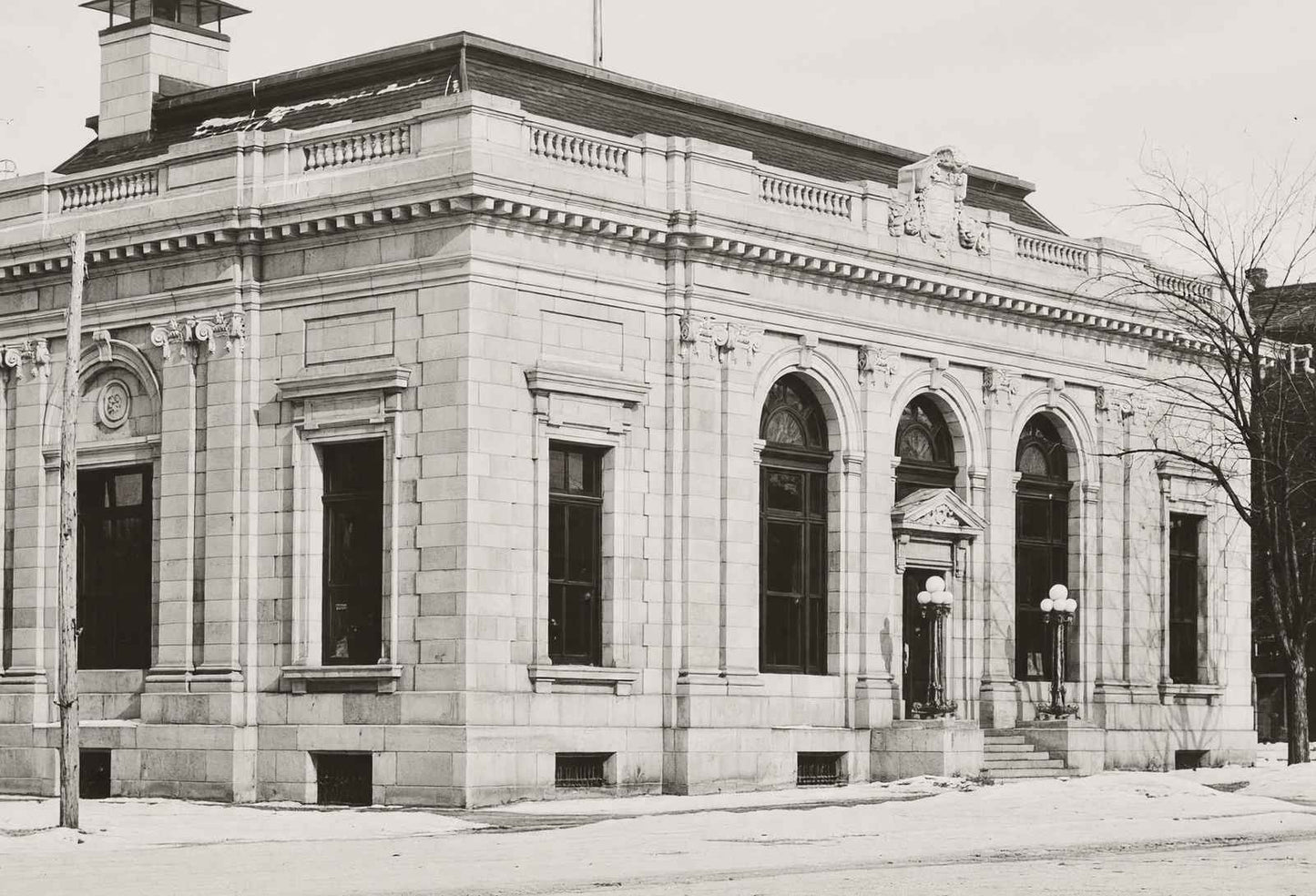 Government Post Office Boone Iowa in 1905 Restored Photo Print (7 Sizes)