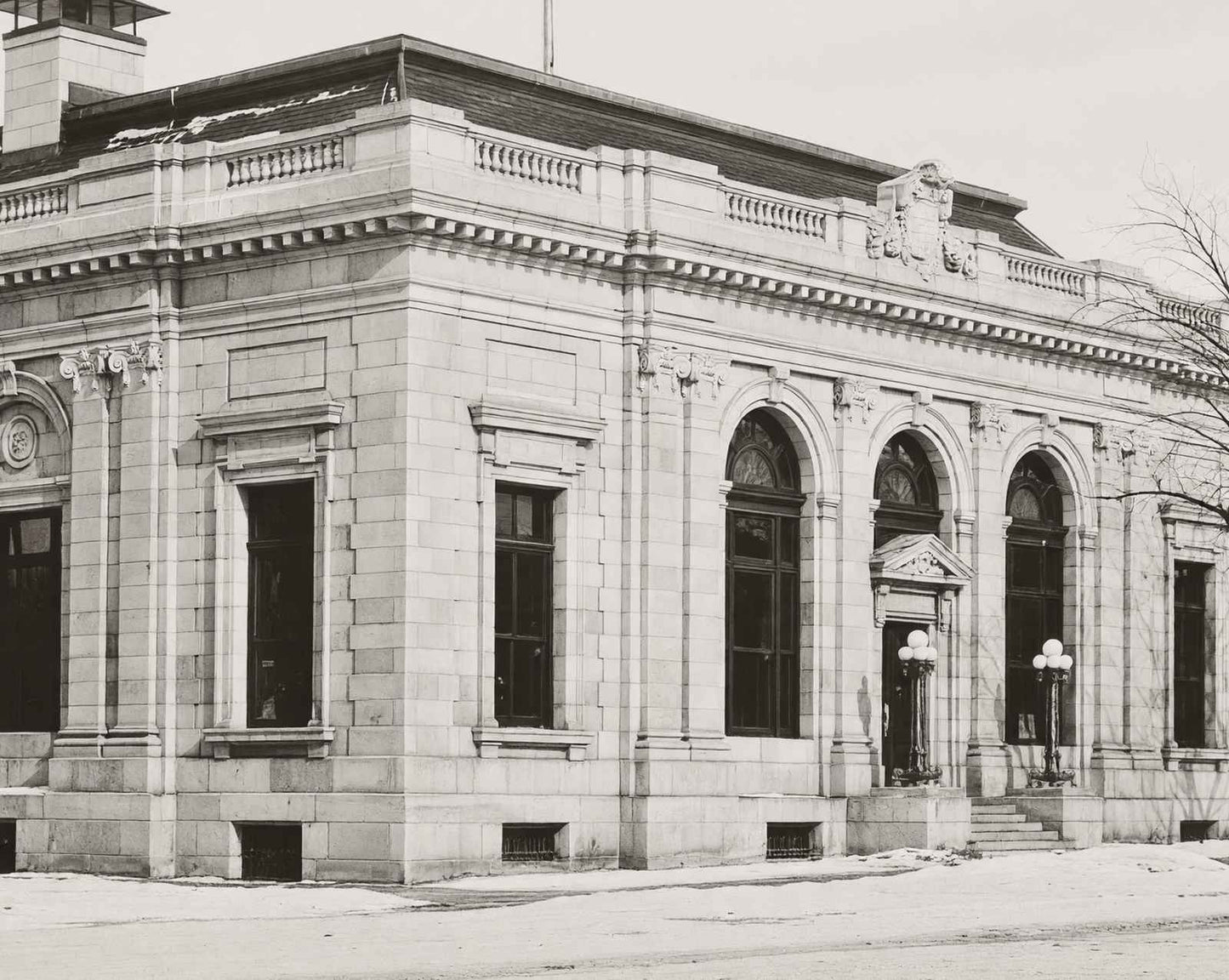 Government Post Office in Boone in 1905 restored photo print